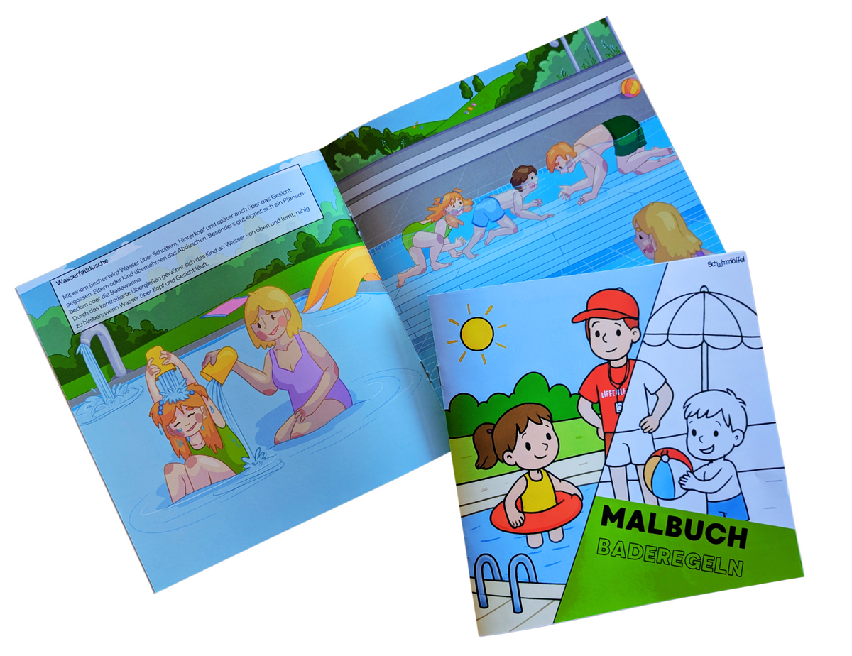 Malbuch & Übungen zur Wassergewöhnung